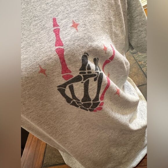 Skeleton hands rough week shirt - Picture 3 of 7